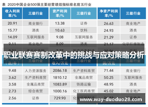 职业联赛赛制改革中的挑战与应对策略分析